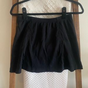Tail Activewear solid black waffle knit athletic skirt